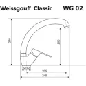 Смеситель WEISSGAUFF WG 0201 Classic White