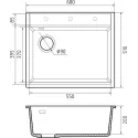 Кухонная мойка RIVELATO TESORO 605-L antracite