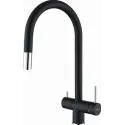 Смеситель RIVELATO Trevi nero cromo