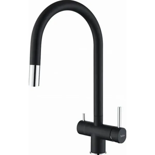 Смеситель RIVELATO Trevi nero cromo