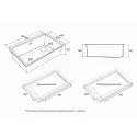 Кухонная мойка PAULMARK NEXT-SKEW 740 PM887444-GM-M