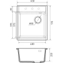 Кухонная мойка RIVELATO TESORO 455-R beige scuro