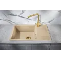 Кухонная мойка MILACIO Navarra 78 Cuarzo MC.77054 бежевый