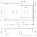Кухонная мойка EMAR EMQ-2800.Q агат