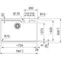 Кухонная мойка FRANKE UBG 610-72 грифельный-серый (114.0741.506)
