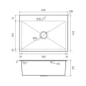 Кухонная мойка GRANFEST METAL 6545 PVD graphite