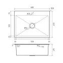 Кухонная мойка GRANFEST METAL 6045 inox