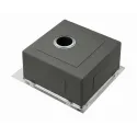 Кухонная мойка MILACIO Denia 46 Steel MC.77479 вороненая сталь