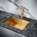 Кухонная мойка MILACIO Denia 58 Steel MC.77458 золото