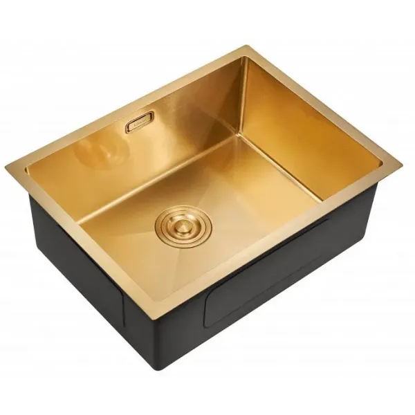Кухонная мойка MILACIO Denia 58 Steel MC.77458 золото