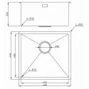 Кухонная мойка MILACIO Denia 48 Steel MC.77448 золото