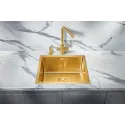 Кухонная мойка MILACIO Denia 48 Steel MC.77448 золото