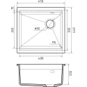 Кухонная мойка RIVELATO LINO 454-R antracite