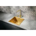 Кухонная мойка MILACIO Denia 44 Steel MC.77438 золото