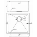 Кухонная мойка MILACIO Denia 44 Steel MC.77438 золото