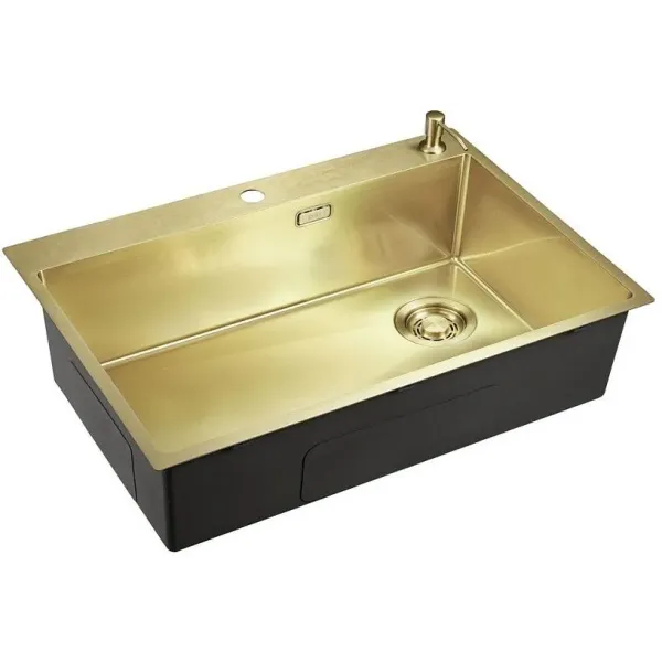 Кухонная мойка EMAR EMB-660(TOP) PVD Matt Gold