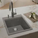 Кухонная мойка RIVELATO TESORO 405 grigio metallizz
