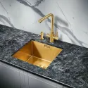Кухонная мойка MILACIO Denia 44 Steel MC.77438 золото