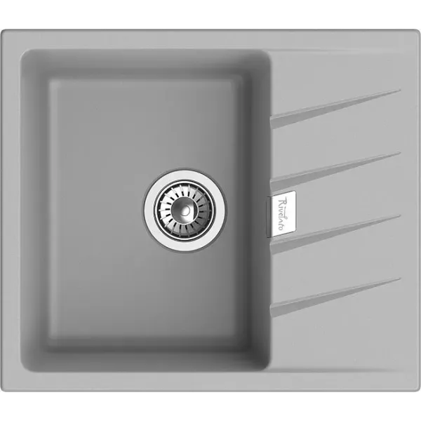 Кухонная мойка RIVELATO RAUM 58 grigio metallizzato