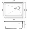 Кухонная мойка RIVELATO LINO 554-R antracite