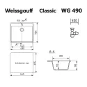 Кухонная мойка WEISSGAUFF WG 49004 Classic Black