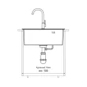 Кухонная мойка GRANFEST METAL 4844 inox