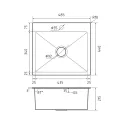 Кухонная мойка GRANFEST METAL 4844 PVD graphite