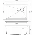 Кухонная мойка RIVELATO LINO 554-R topazio