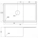 Кухонная мойка EMAR EMB-124 Nano Dark