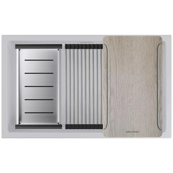 Кухонная мойка PAULMARK LUMI-MULTI SINK LU-MULTI 74-GRM