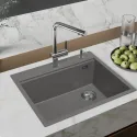 Кухонная мойка RIVELATO TESORO 605-R grigio metallizz