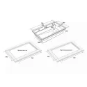 Кухонная мойка PAULMARK LUMI-MULTI SINK LU-MULTI 74-BLM