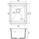 Кухонная мойка RIVELATO LINO 354 nero