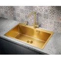 Кухонная мойка MILACIO Denia 75 Steel MC.77428 золото