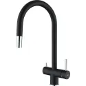 Смеситель RIVELATO Trevi antracite cromo
