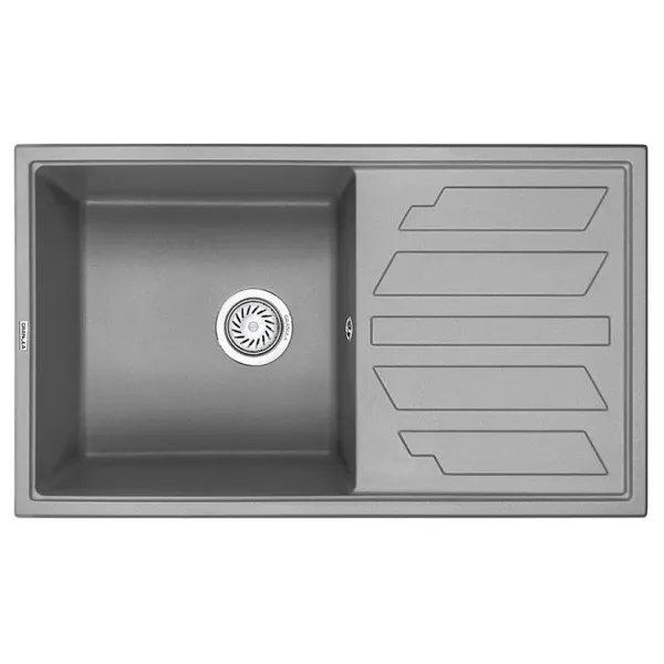 Кухонная мойка GRANULA GR-8002 алюминиум