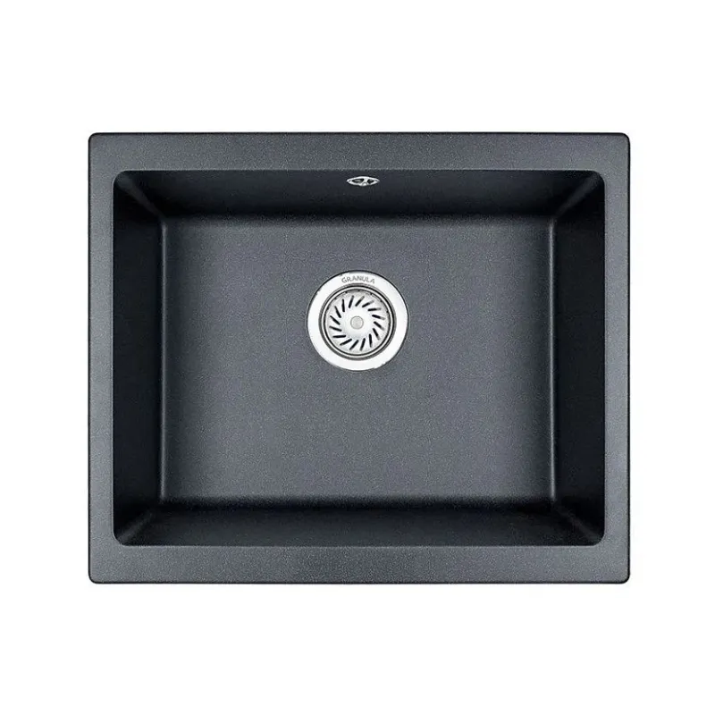 Кухонная мойка GRANULA GR-5551 шварц