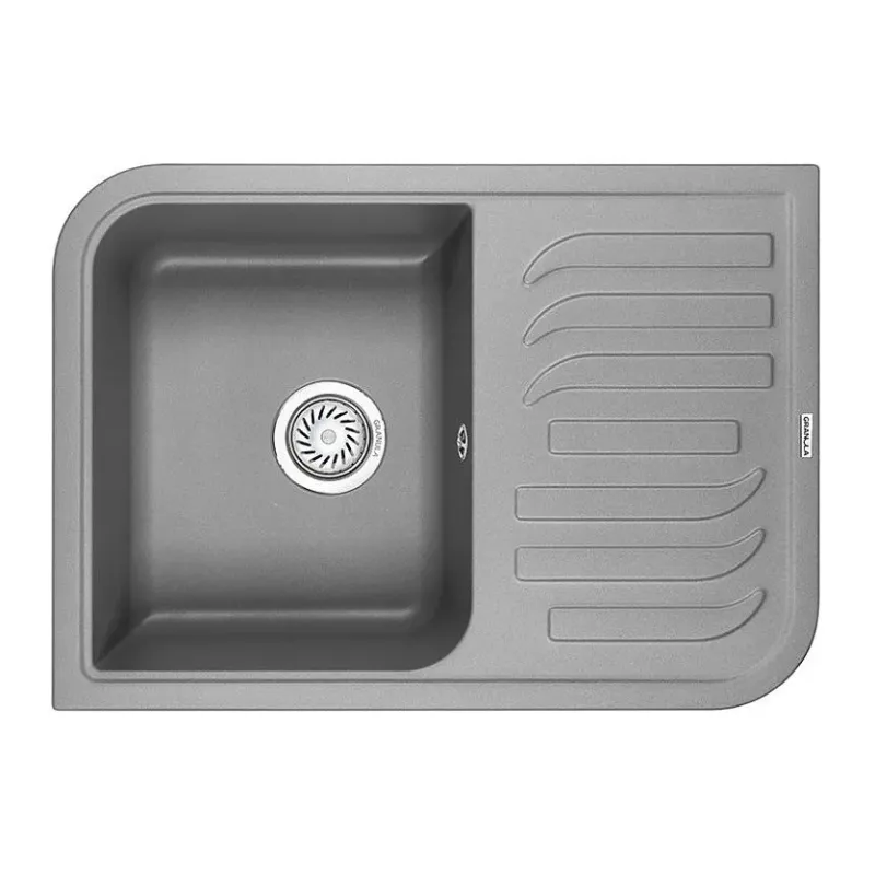 Кухонная мойка GRANULA GR-7001 алюминиум