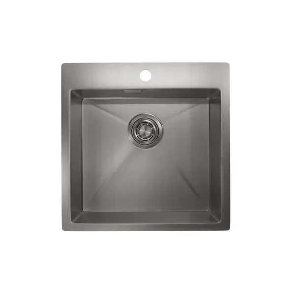 Кухонная мойка GRANULA GR-5151 сталь/сатин