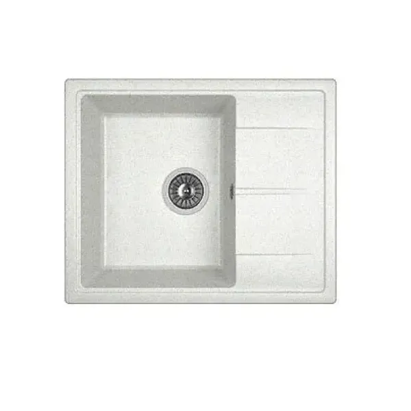 Кухонная мойка DR.GANS Ника (580х470х217) Белый (25.070.B0580.401)