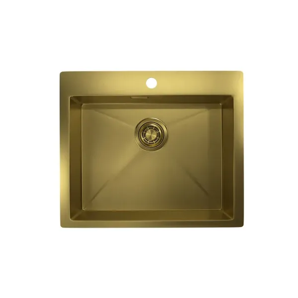 Кухонная мойка GRANULA GR-5951 золото/сатин