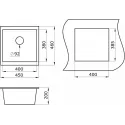 Кухонная мойка GRANULA GR-4451 черный