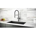 Смеситель KUCHENSTERN ELIT-FE 407GM40 вороненая сталь