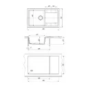Кухонная мойка DR.GANS Техно 860 белый (25.030.D0860.401)