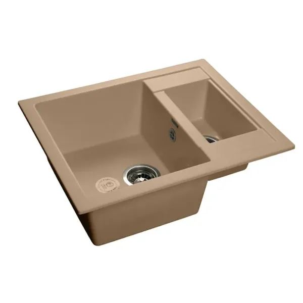 Кухонная мойка GRANFEST Quadro GF-Q610K топаз