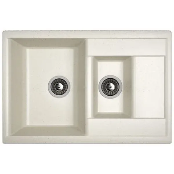 Кухонная мойка DR.GANS Астра (760х510х217) Белый (25.065.D0760.401)