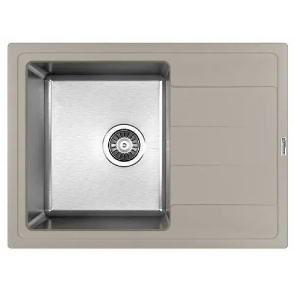 Кухонная мойка FLORENTINA Комби 650 грей (21.390.B0650.305)