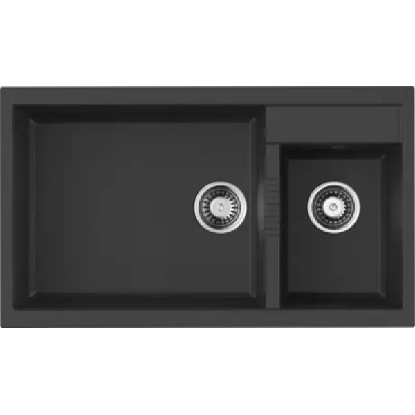 Кухонная мойка OMOIKIRI Tedori 86-2-LB-BL Tetogranit/черный (4993932)
