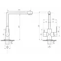 Смеситель ПРОФСАН PSM-300-22 Steel