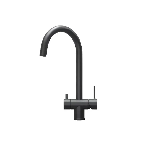 Смеситель GRANULA KS-7104 графит/матовый